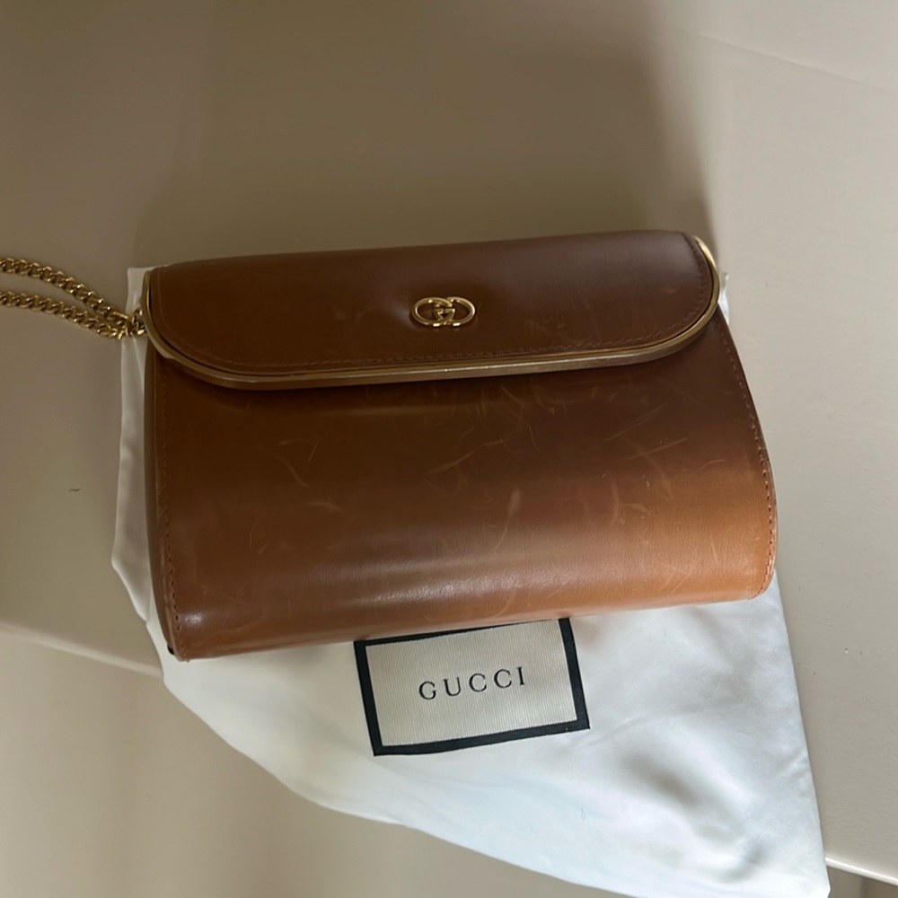 Gucci GG vintage bag with gold chain